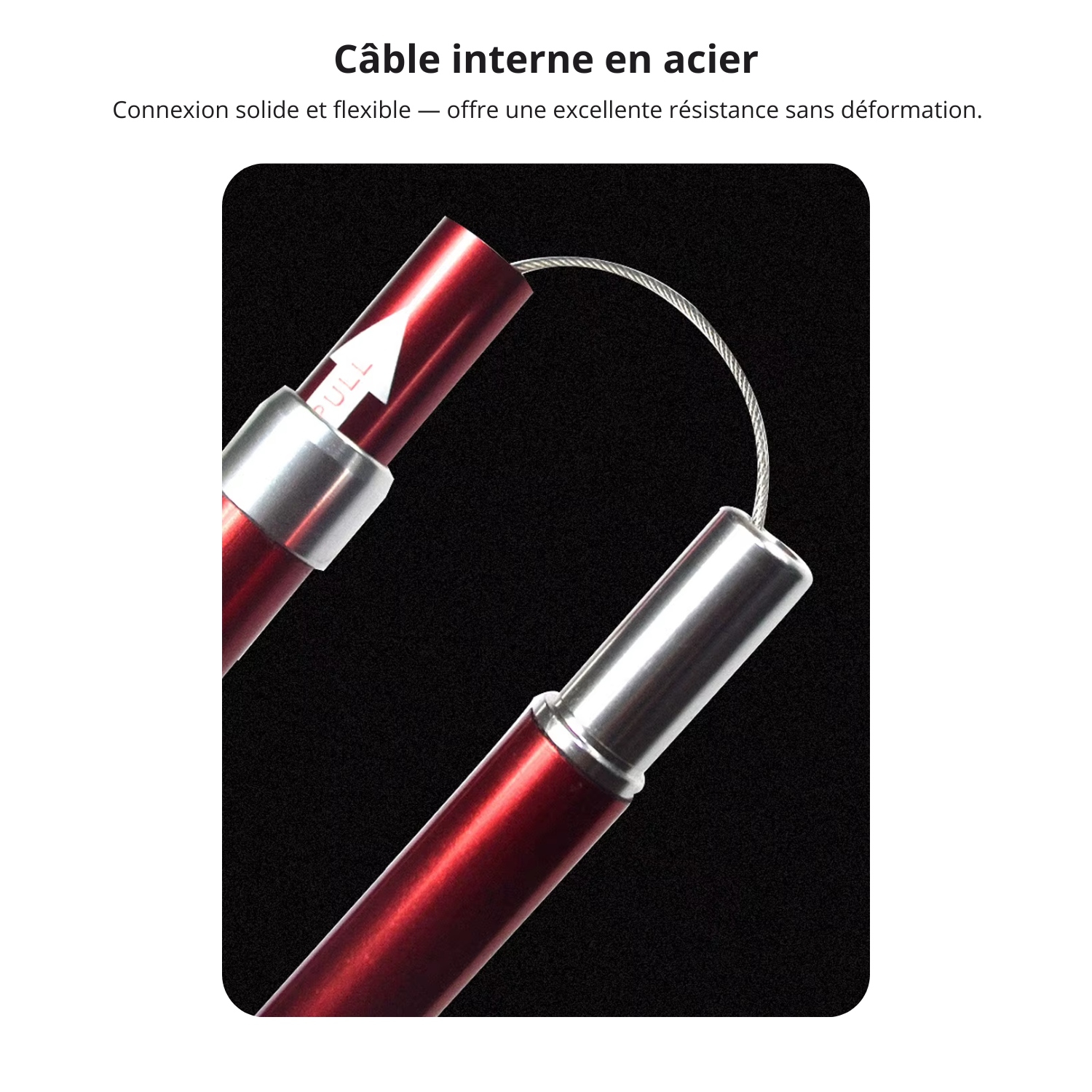 TrekPro Ultra-Light 125 — Bâton de Randonnée Pliable Aluminium | Compact & Confort pour Marcheurs 155 à 185 cm