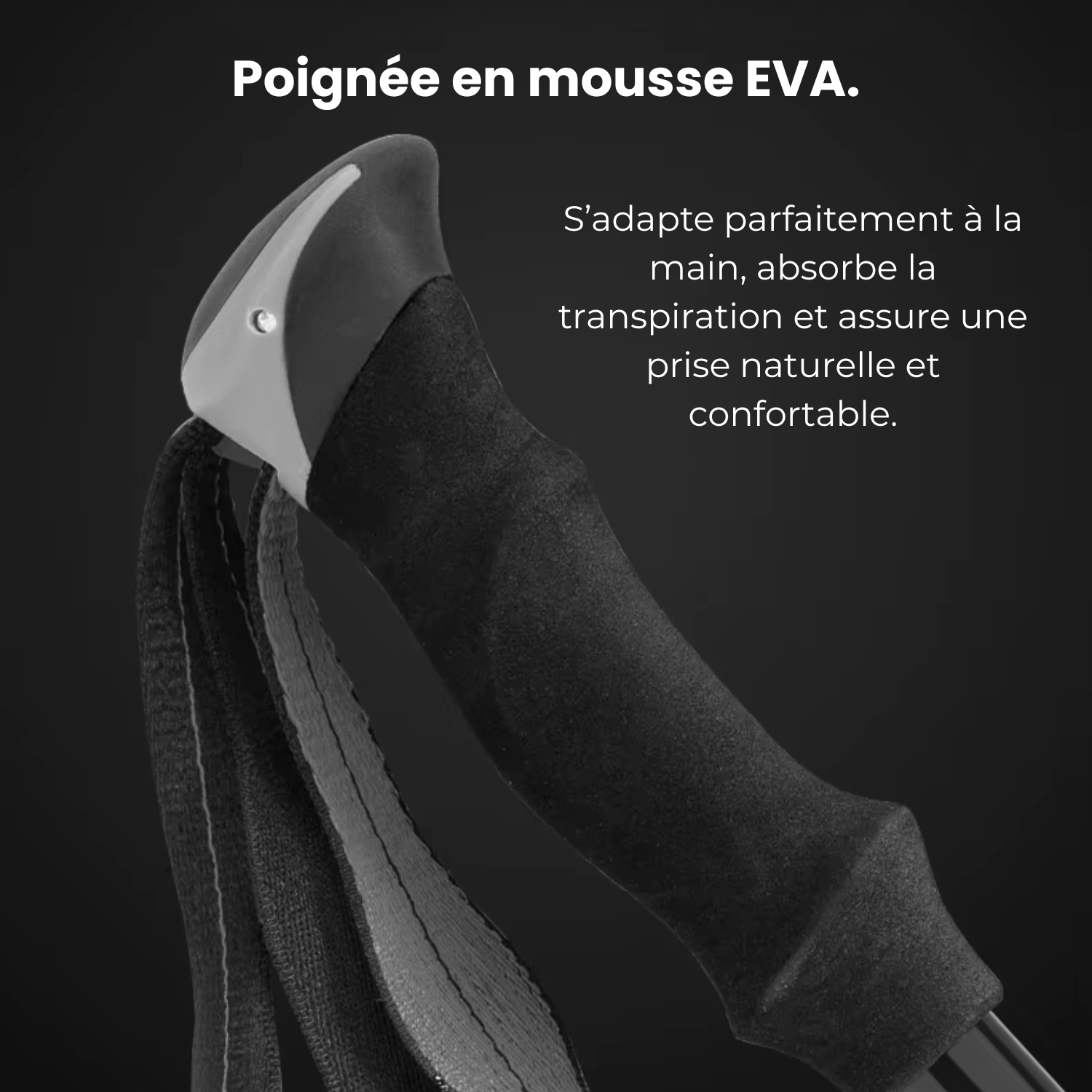 AltaStride Élite 125 – Bâton de Randonnée Carbone Pliable (x2) | Ultra Léger & Confort Haute Montagne