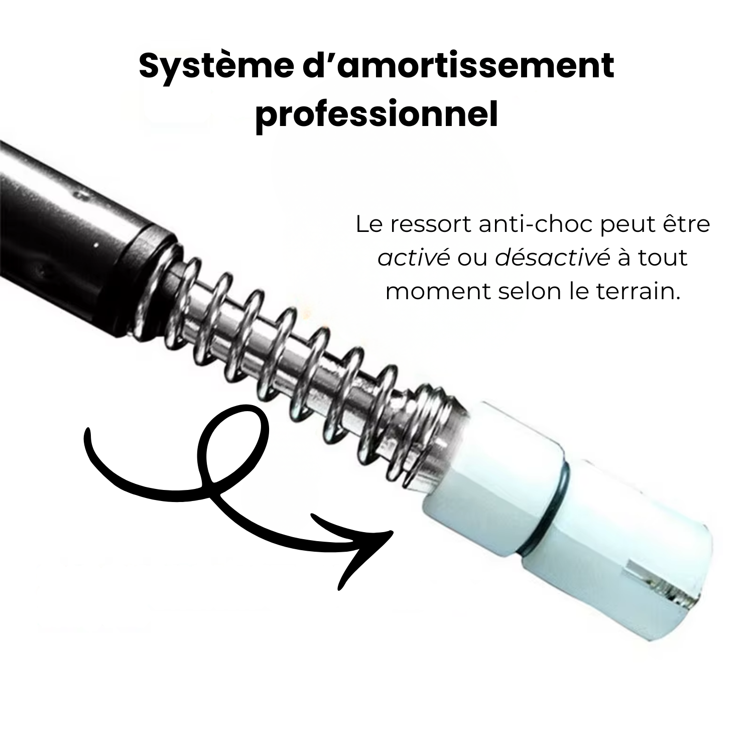 TrekPulse – Bâton de Randonnée avec Amortisseur Dynamique Léger & Anti-Fatigue