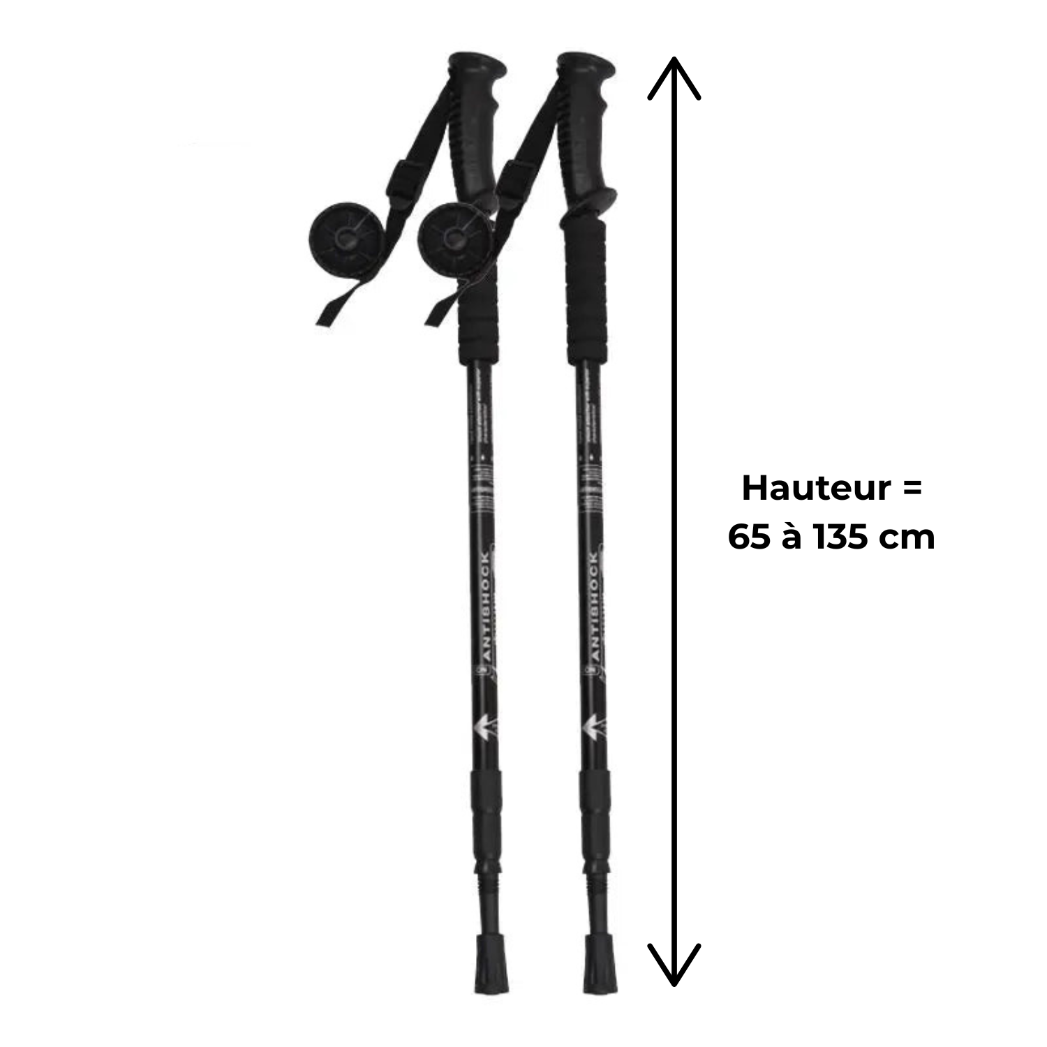 TrekPulse – Bâton de Randonnée avec Amortisseur Dynamique Léger & Anti-Fatigue