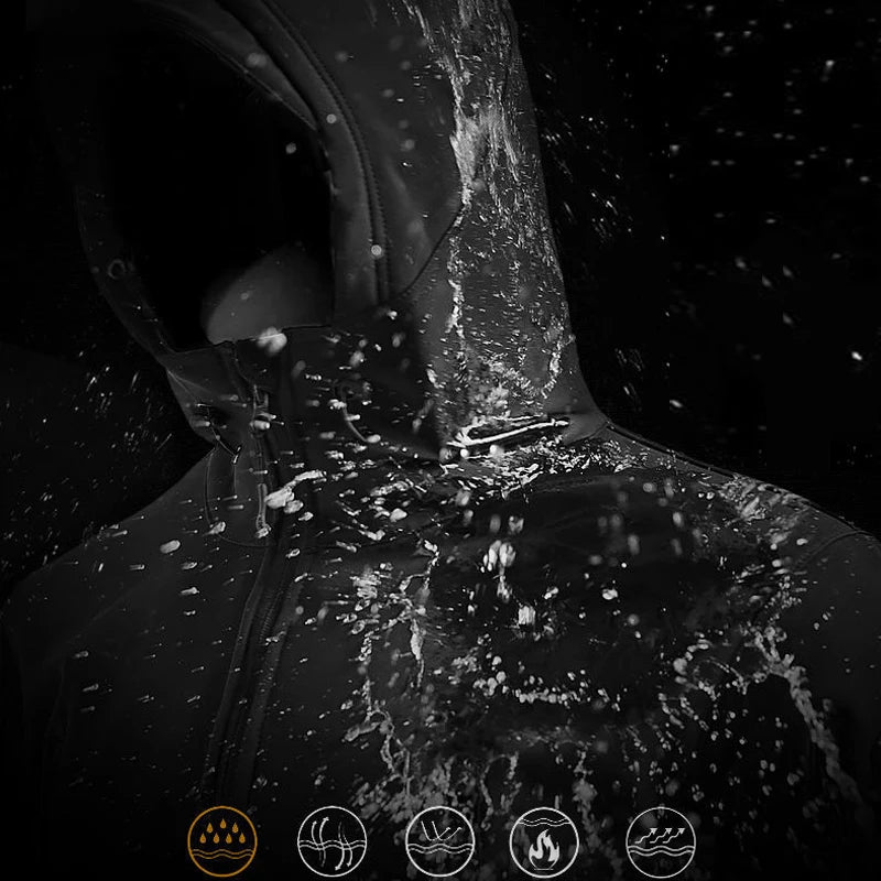 ThermaRidge – Veste Randonnée Homme Hiver Softshell & Polaire Imperméable