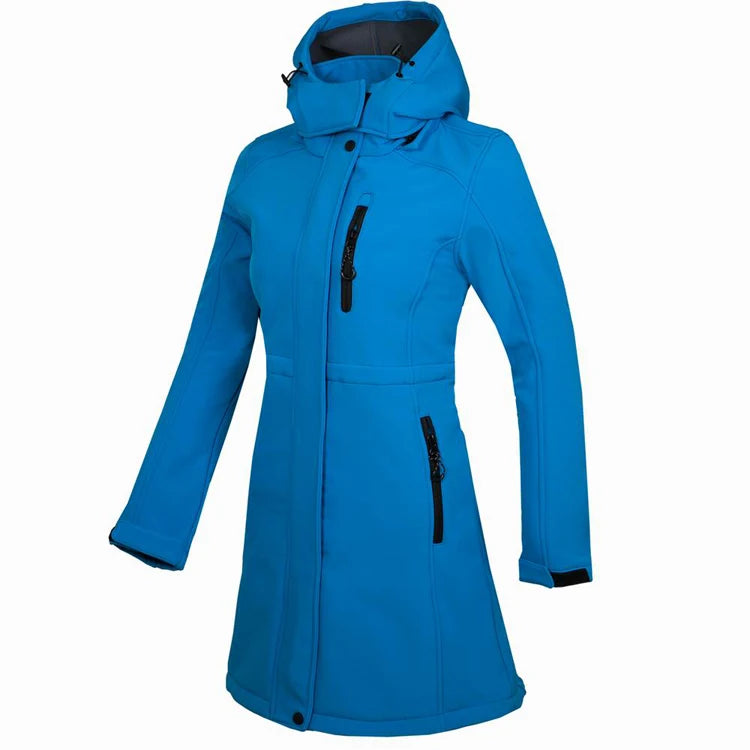 AltaTrail – Veste Randonnée Femme Longue Softshell & Coupe-Vent