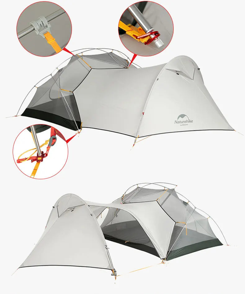 TRAILNEST Mongar UL 2 – Tente Randonnée Ultralégère 2P/1P, Étanchéité Renforcée & Structure Alpine