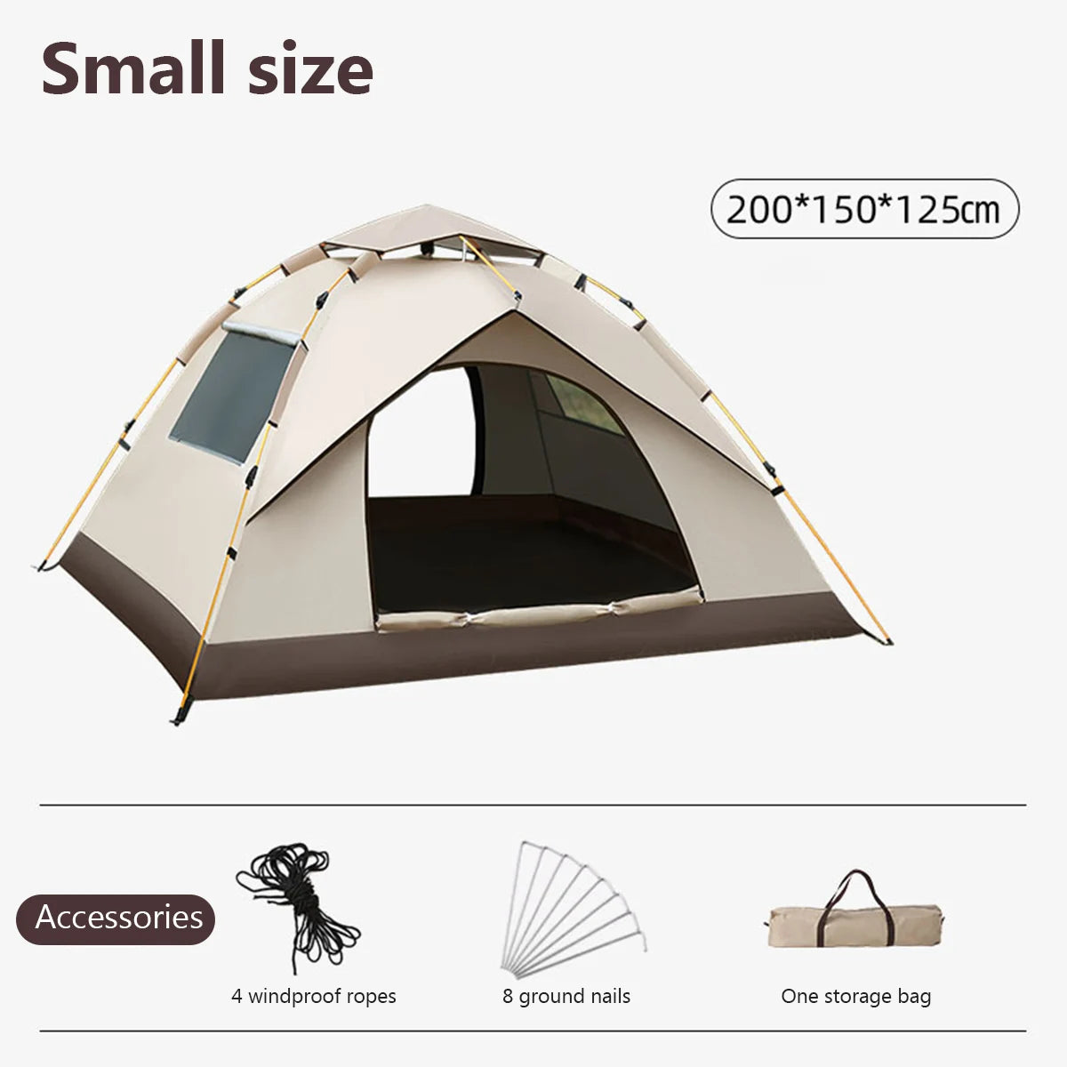 Outdoor Folding Camping Tent Portable Waterproof Sunshine-proof Automatic Easy Setup Tent For Camping Beach Picnic Barbecue