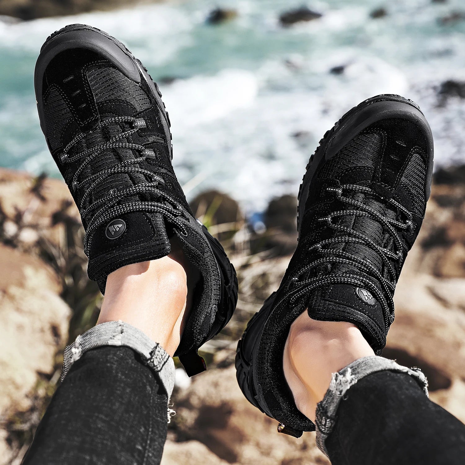 HikeRidge – Chaussure Randonnée Homme Résistantes, Respirantes & Antidérapantes