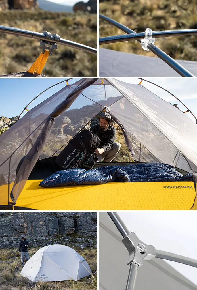 TRAILNEST Mongar UL 2 – Tente Randonnée Ultralégère 2P/1P, Étanchéité Renforcée & Structure Alpine