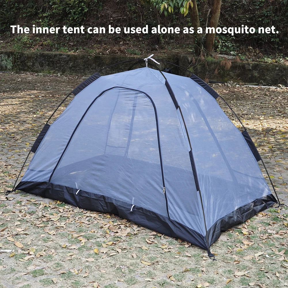CAMPFLEX HotDome 2P – Tente Randonnée Dôme Hiver 4 Saisons, Compatible avec Mini Cheminée, Étanche & Anti-feu