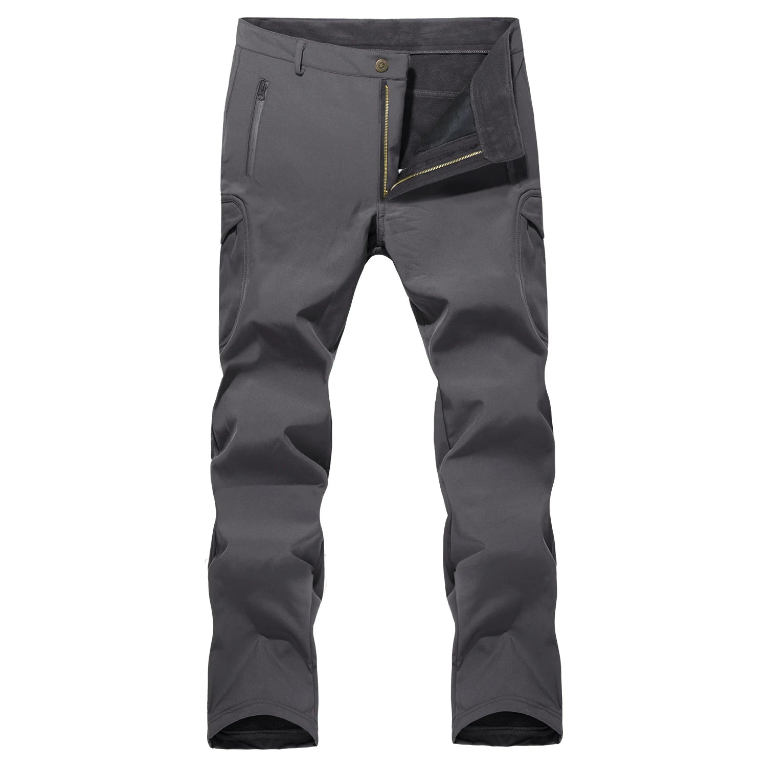 WinTrail - Pantalon Randonnée Homme Hiver Imperméable Doublé polaire, Chaud et Résistant