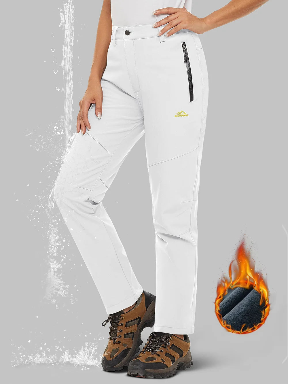 Storm Pants – Pantalon Randonnée Femme Softshell Chaud, Déperlant & Multi-Poches