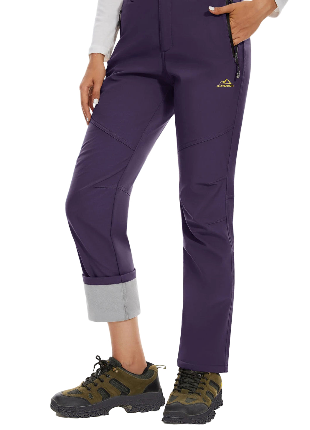 Storm Pants – Pantalon Randonnée Femme Softshell Chaud, Déperlant & Multi-Poches