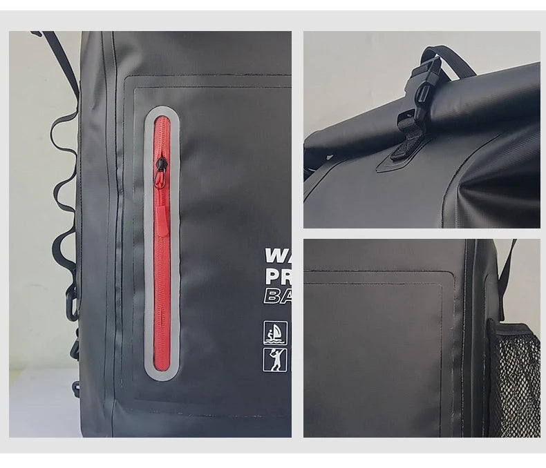 DryTrek 30 – Sac de Randonnée Étanche 30L pour Randonnée Aquatique, Kayak, Rivière et Milieu Humide