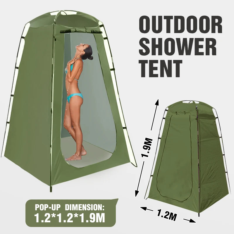 Westtune Portable Privacy Shower Tent Outdoor Waterproof Changing Room Shelter for Camping Hiking Beach Toilet Shower Bathroom