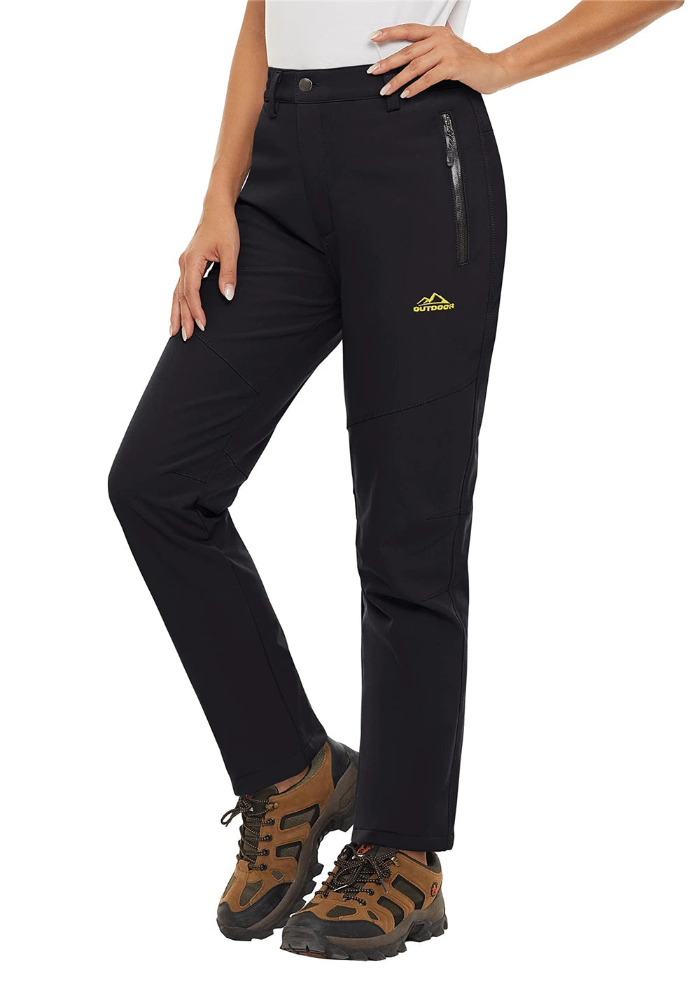 Storm Pants – Pantalon Randonnée Femme Softshell Chaud, Déperlant & Multi-Poches