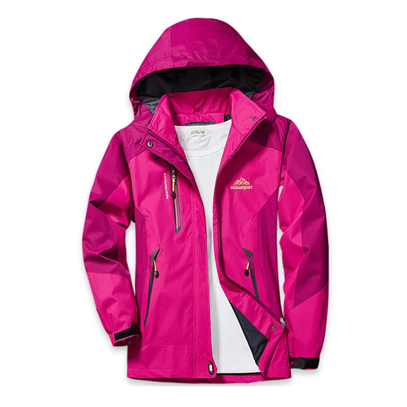 RainVenture – Veste Randonnée Femme Imperméable & Coupe-Vent | Ultra Légère, Respirante et Stylée