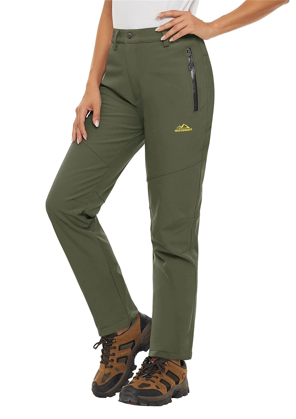 Storm Pants – Pantalon Randonnée Femme Softshell Chaud, Déperlant & Multi-Poches