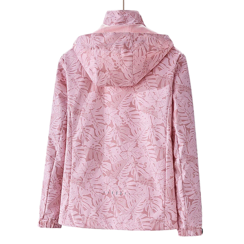 EverLeaf – Veste Randonnée Femme Imperméable à Capuche Amovible | Élégance Naturelle & Protection Outdoor