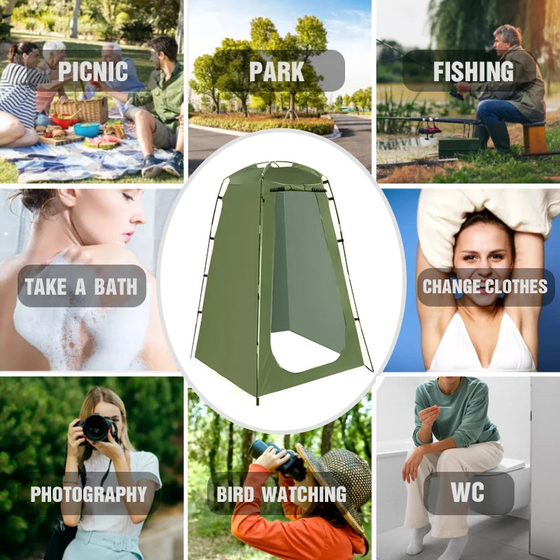 Westtune Portable Privacy Shower Tent Outdoor Waterproof Changing Room Shelter for Camping Hiking Beach Toilet Shower Bathroom