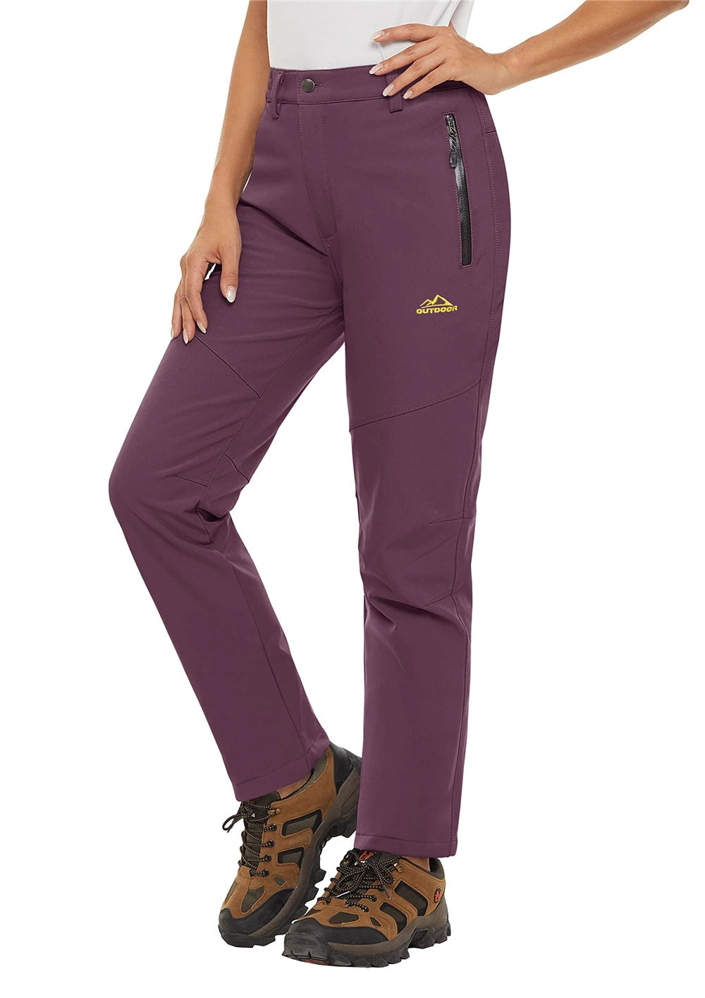 Storm Pants – Pantalon Randonnée Femme Softshell Chaud, Déperlant & Multi-Poches