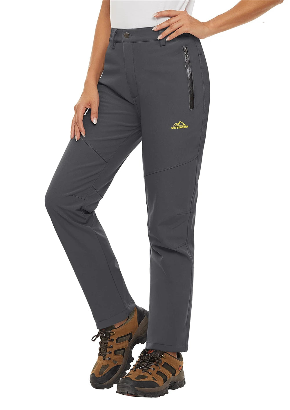 Storm Pants – Pantalon Randonnée Femme Softshell Chaud, Déperlant & Multi-Poches