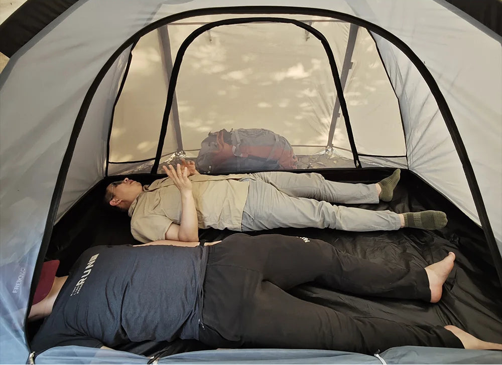 CAMPFLEX HotDome 2P – Tente Randonnée Dôme Hiver 4 Saisons, Compatible avec Mini Cheminée, Étanche & Anti-feu