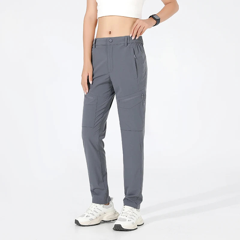 Cargo Pants – Pantalon Randonnée Femme Automne Ultra-Léger, Déperlant & Séchage Rapide