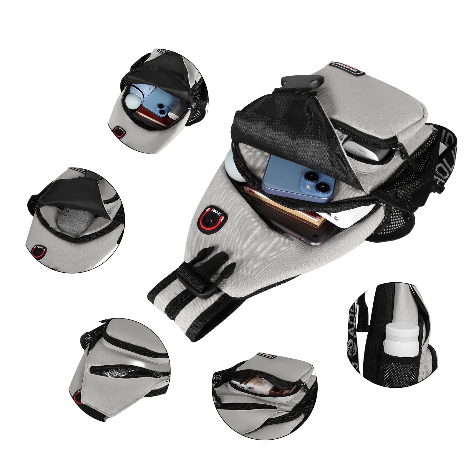 WomenTrail - Sacoche Randonnée Femme Oxford – Compacte, Élégante & Ultra-Pratique