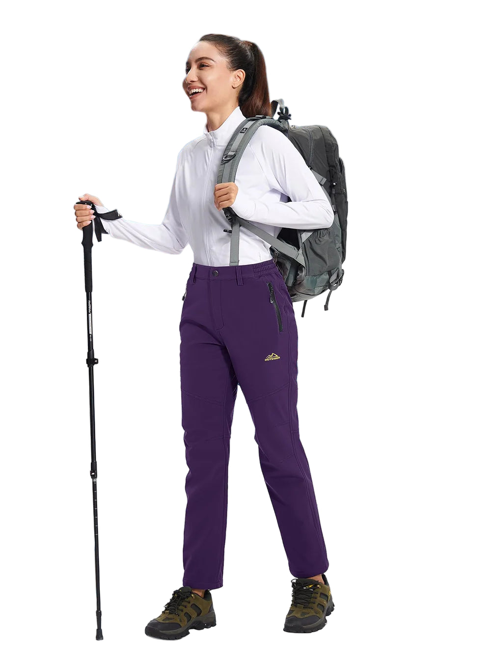 Storm Pants – Pantalon Randonnée Femme Softshell Chaud, Déperlant & Multi-Poches