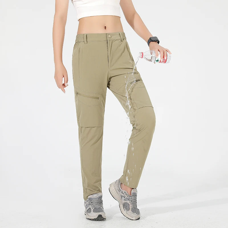 Cargo Pants – Pantalon Randonnée Femme Automne Ultra-Léger, Déperlant & Séchage Rapide
