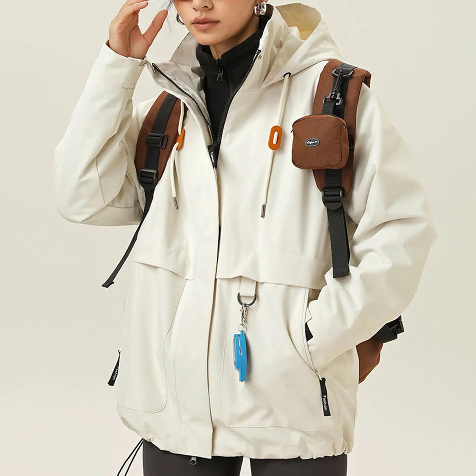 BreezeShell – Veste Randonnée Femme Imperméable & Coupe-Vent | Style Casual Outdoor