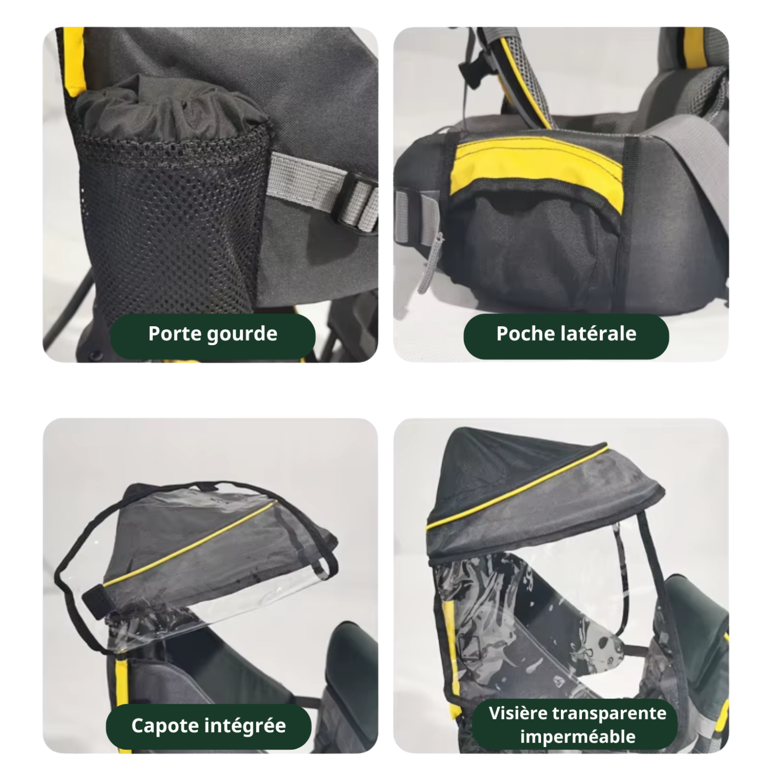 TrekKid Air Pro – Porte Bébé Randonnée Dorsal Haut de Gamme