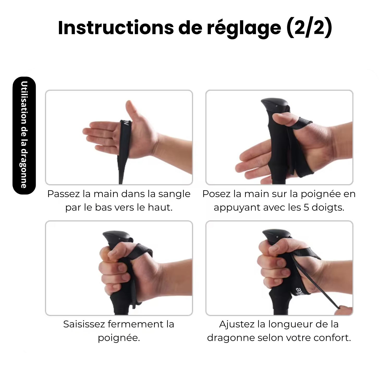 Naturehike 160 - Bâton De Randonnée Télescopiques Ultra-Résistants