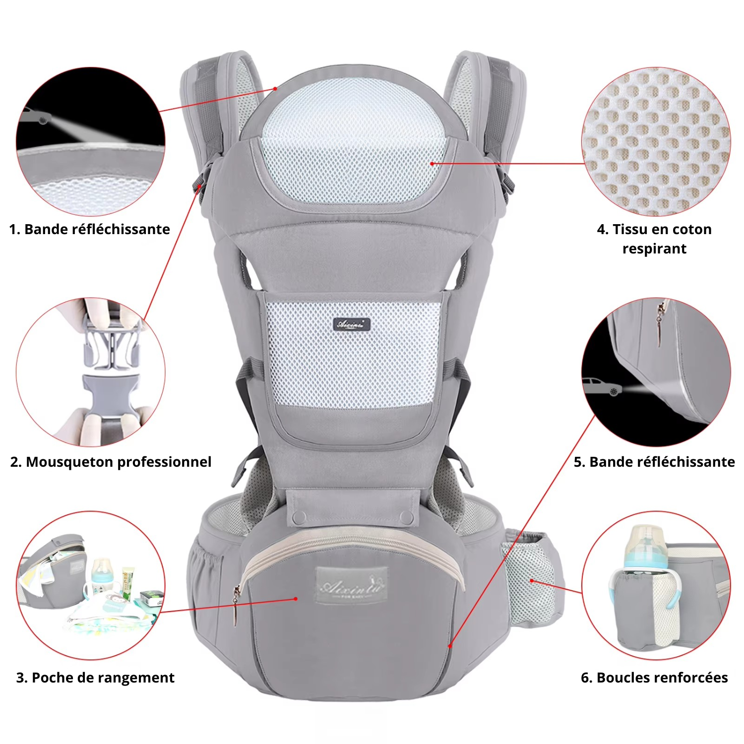 AltaVia – Porte-bébé randonnée ergonomique 6-en-1 | Liberté, confort et sécurité pour les parents aventuriers