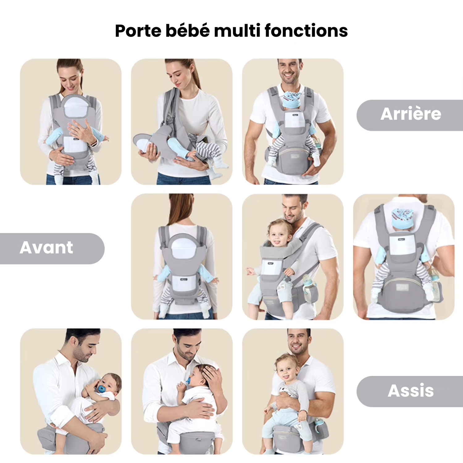 AltaVia – Porte-bébé randonnée ergonomique 6-en-1 | Liberté, confort et sécurité pour les parents aventuriers