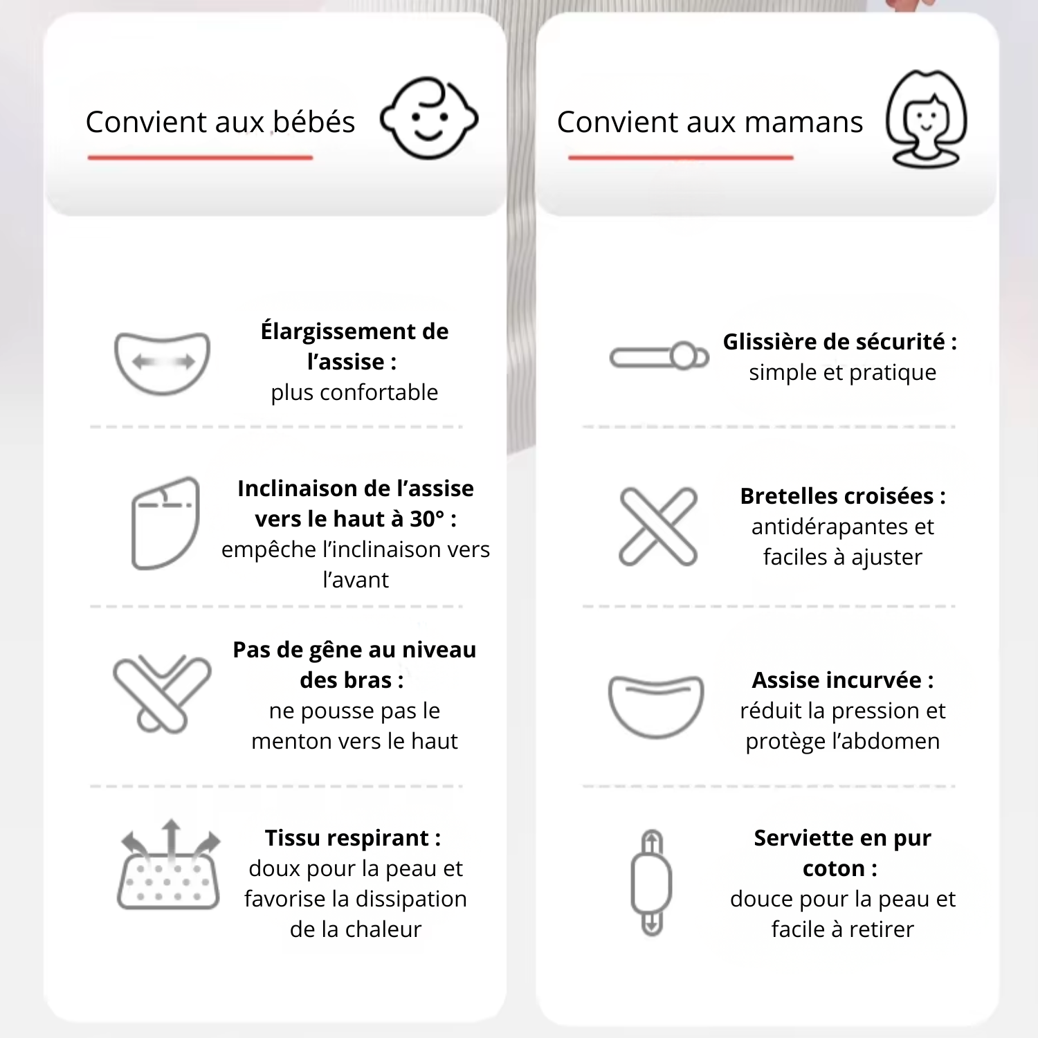 ÉpureMotion 3.0 – Porte Bébé Randonnée Ergonomique – Confort, maintien et liberté de mouvement (0 à 36 mois)