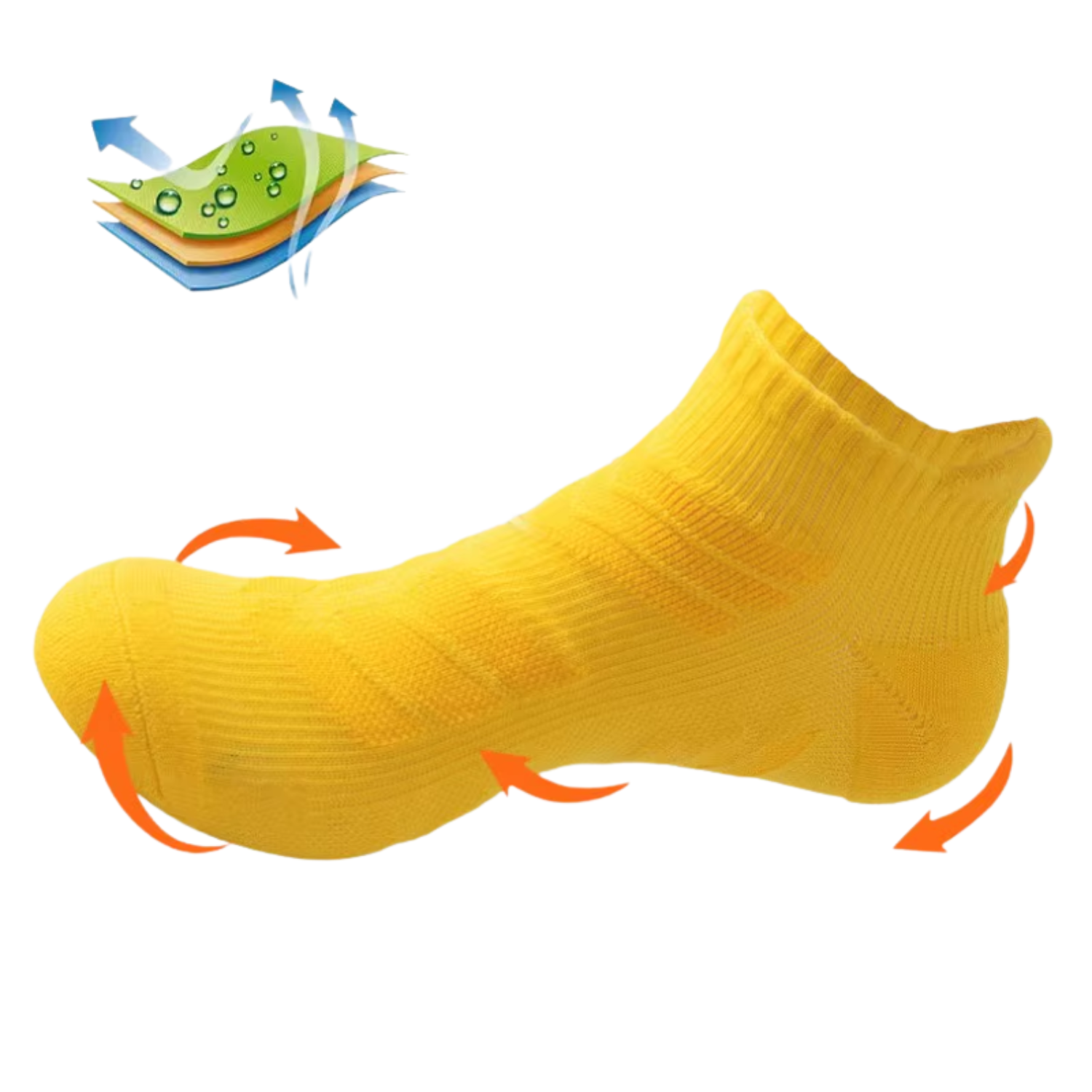 TrekCush Men (x5) – Chaussette Randonnée Homme Antichoc & Respirantes