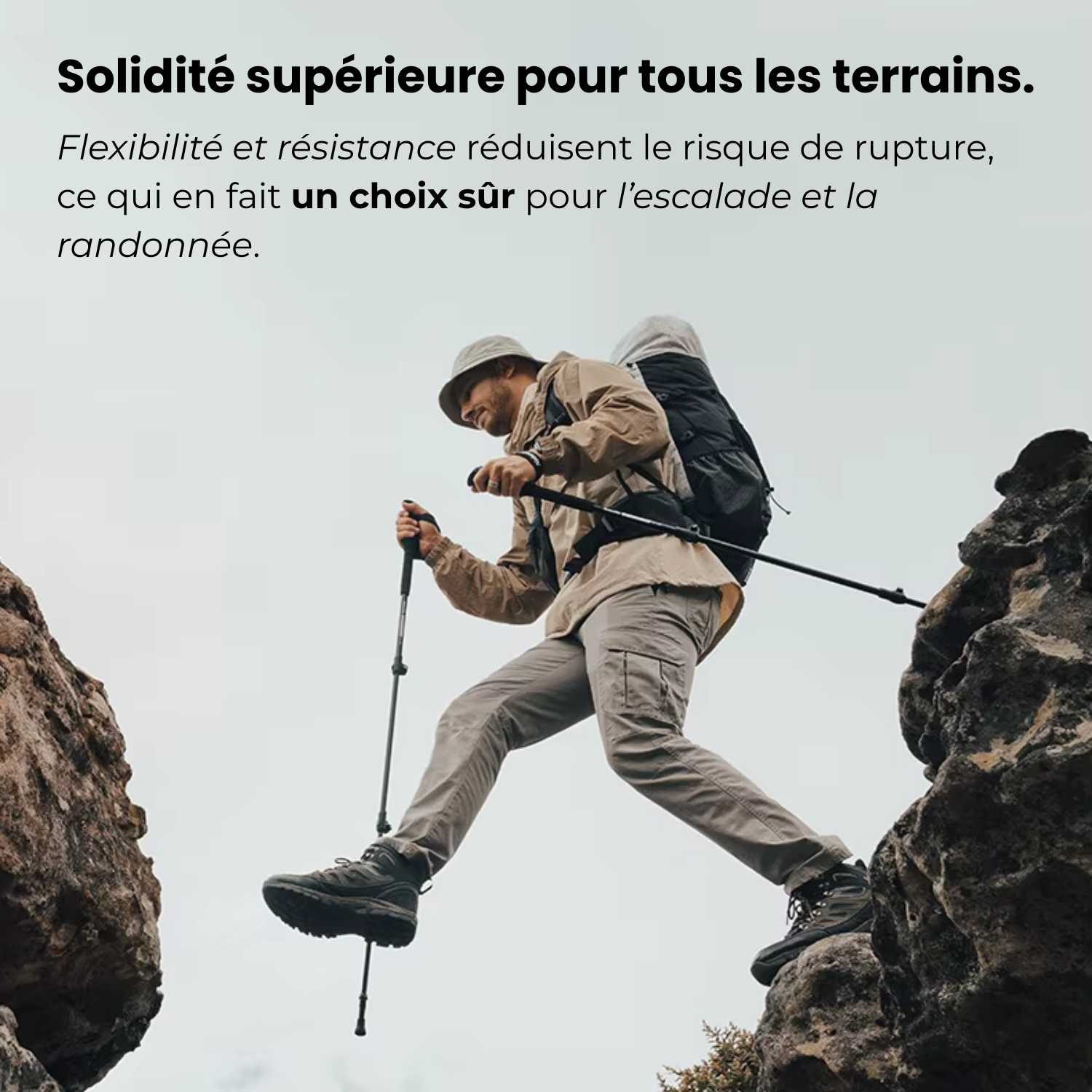 Naturehike 160 - Bâton De Randonnée Télescopiques Ultra-Résistants