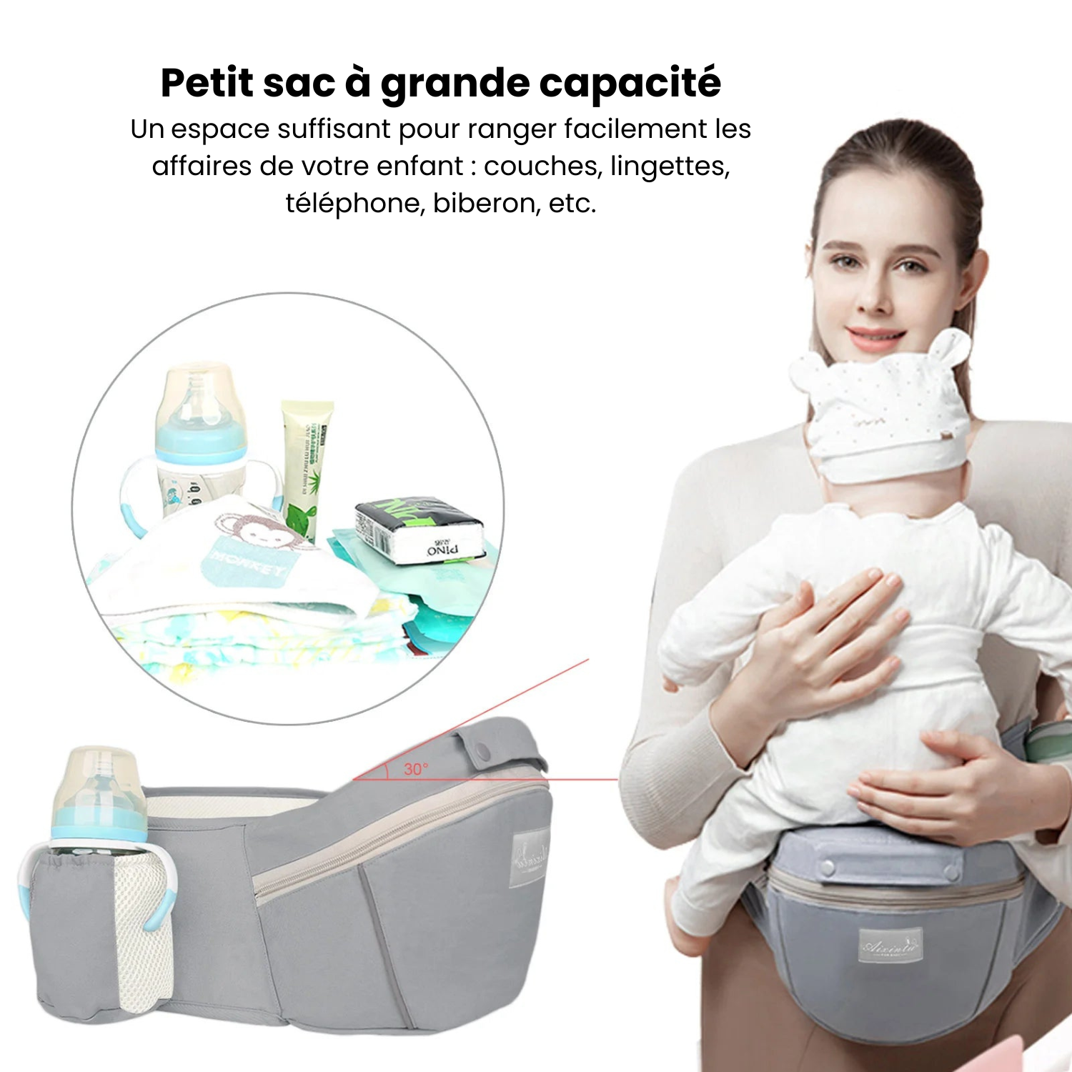 AltaVia – Porte-bébé randonnée ergonomique 6-en-1 | Liberté, confort et sécurité pour les parents aventuriers
