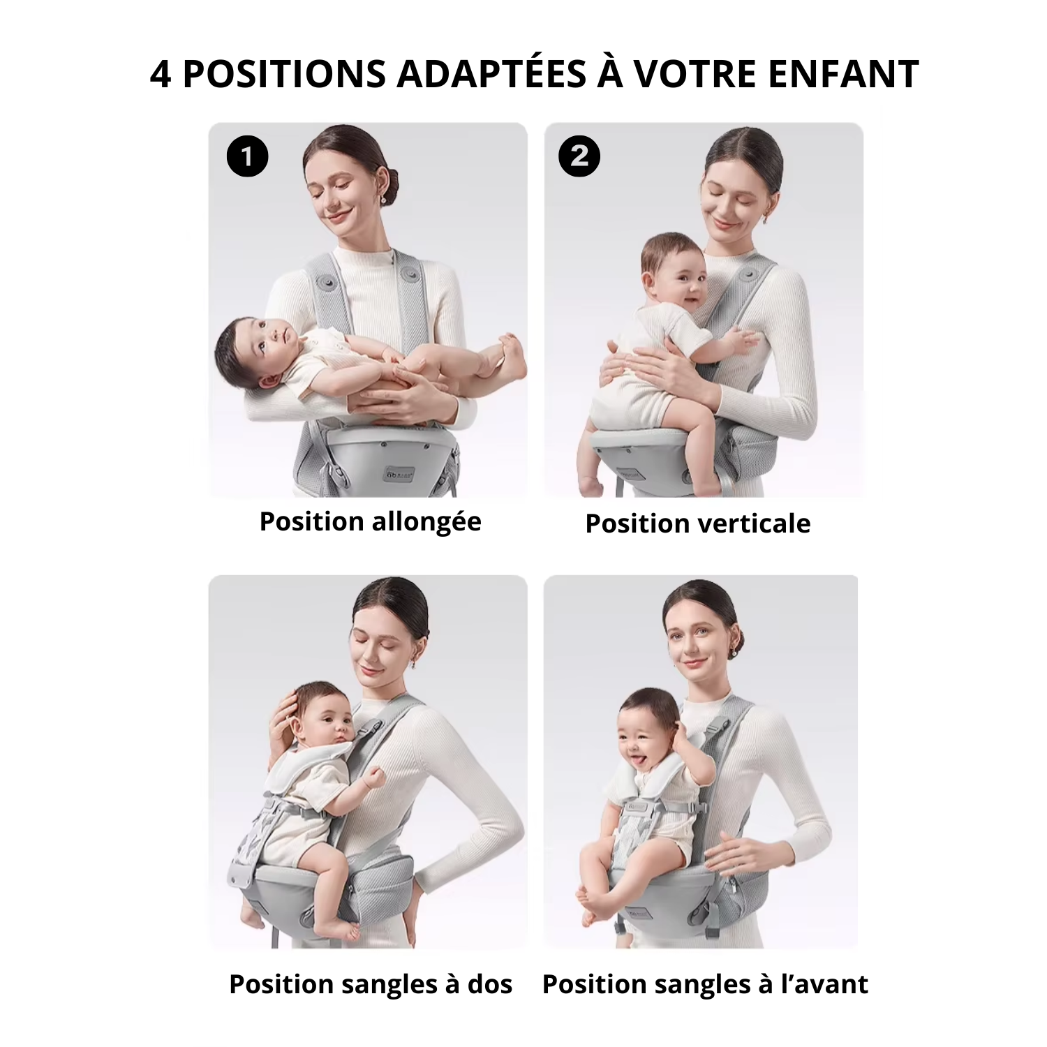 ÉpureMotion 3.0 – Porte Bébé Randonnée Ergonomique – Confort, maintien et liberté de mouvement (0 à 36 mois)