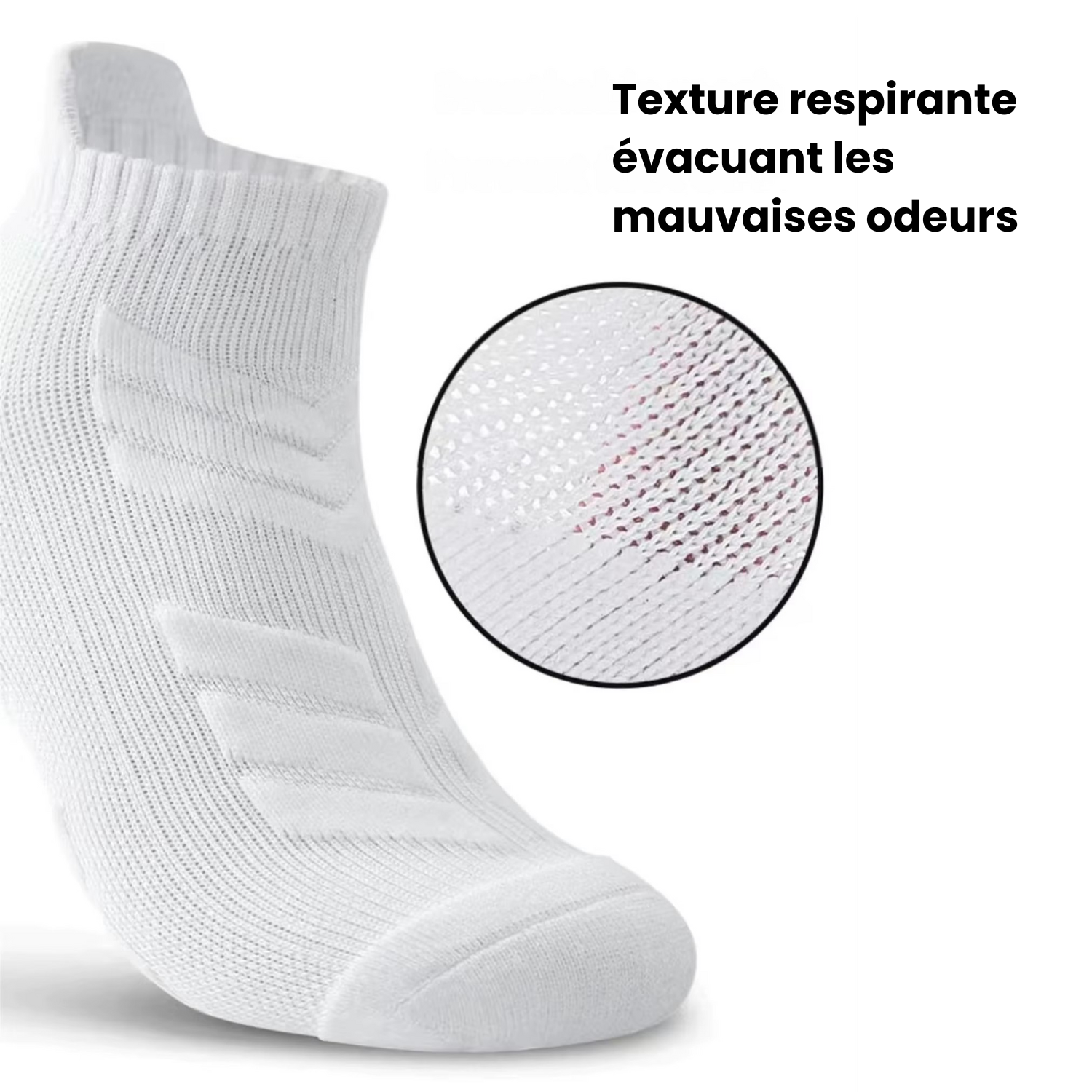 TrekCush Men (x5) – Chaussette Randonnée Homme Antichoc & Respirantes