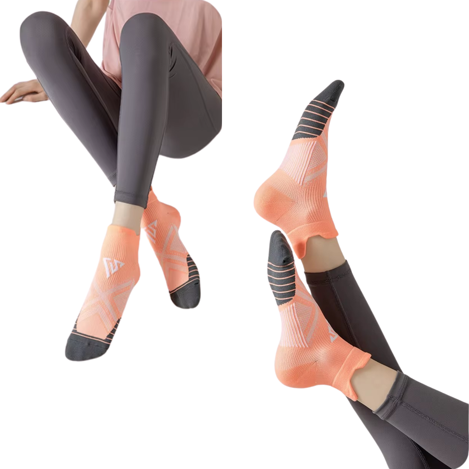 Dynaflow – Chaussette Randonnée Respirantes & Antidérapantes pour Homme & Femme