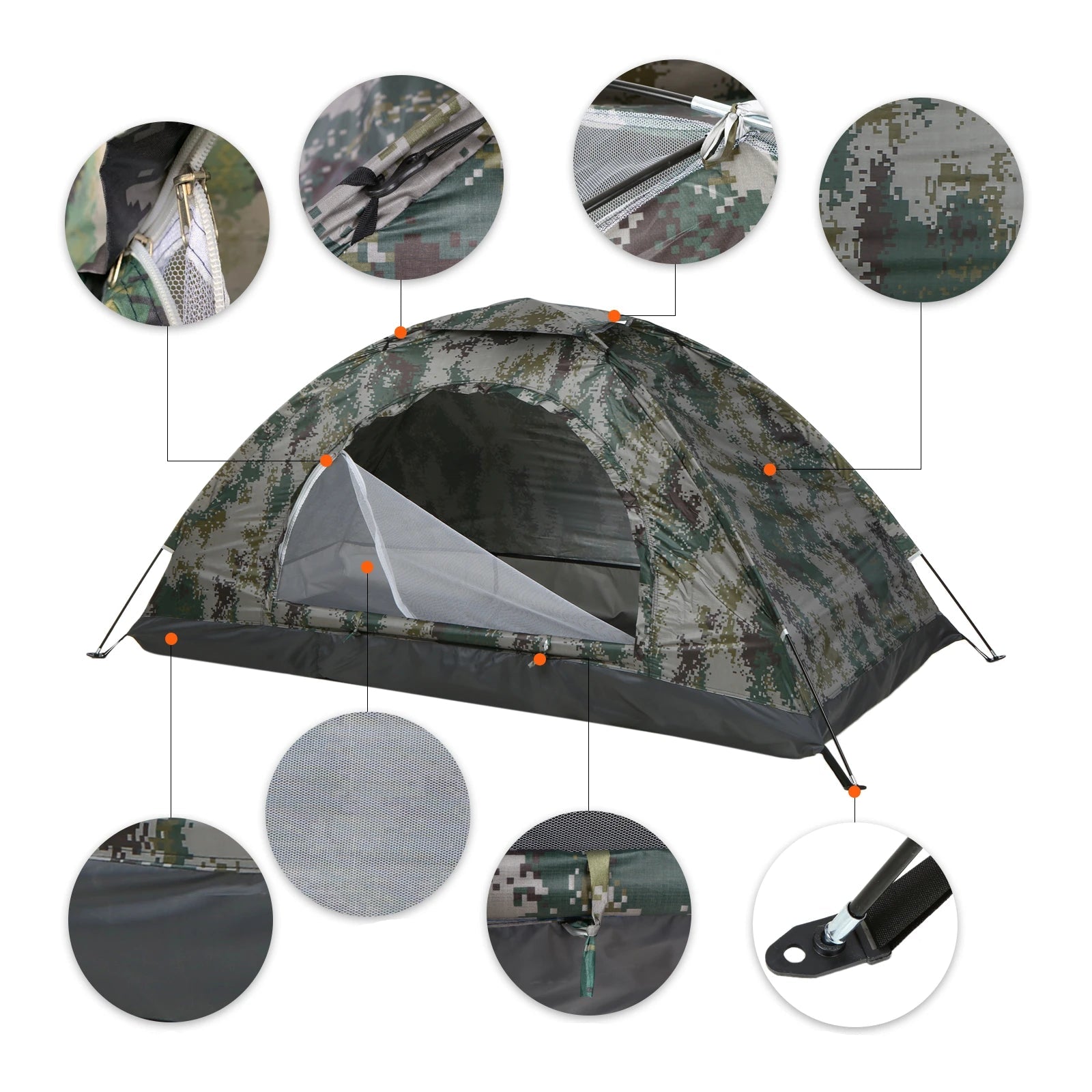 AEROSHIELD Lite – Tente Randonnée 1-2 Places, Ultra-Légère, Anti-UV & Résistante au Froid Léger