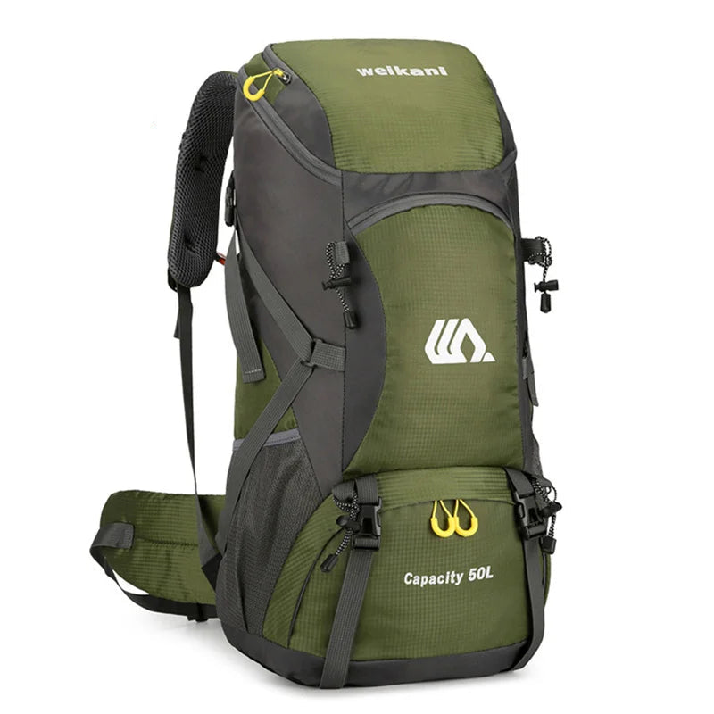 TrekShell 50 – Sac de Randonnée 50L Étanche avec Compartiment à Chaussures Intégré