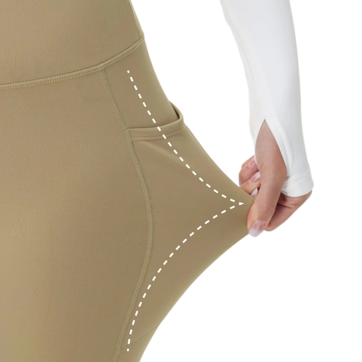 Glowy Pants – Legging Randonnée Femme Hiver Taille Haute, Doublé Polaire & Élégance