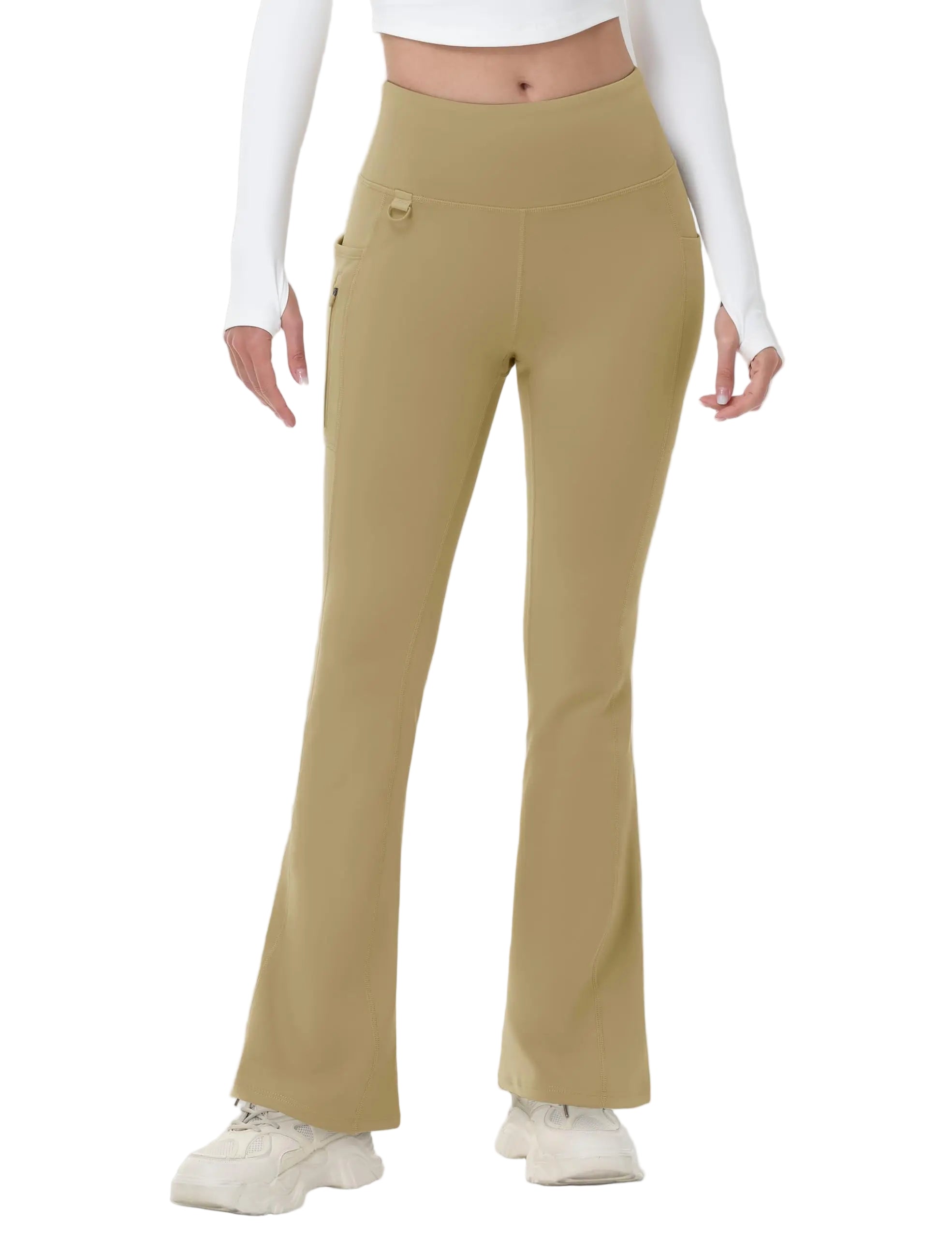 Glowy Pants – Legging Randonnée Femme Hiver Taille Haute, Doublé Polaire & Élégance