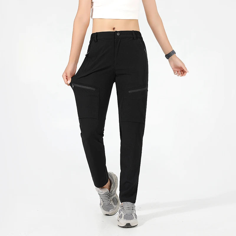 Cargo Pants – Pantalon Randonnée Femme Automne Ultra-Léger, Déperlant & Séchage Rapide