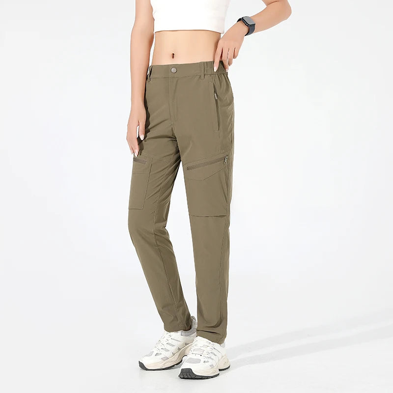 Cargo Pants – Pantalon Randonnée Femme Automne Ultra-Léger, Déperlant & Séchage Rapide