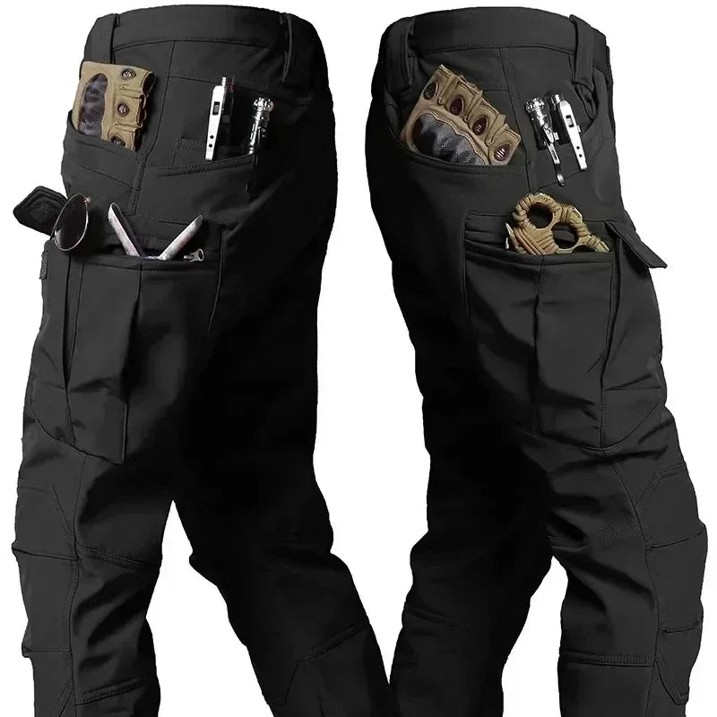 CamoTrek – Pantalon Randonnée Homme Hiver Doublé Polaire & Déperlant Camouflage Tactique