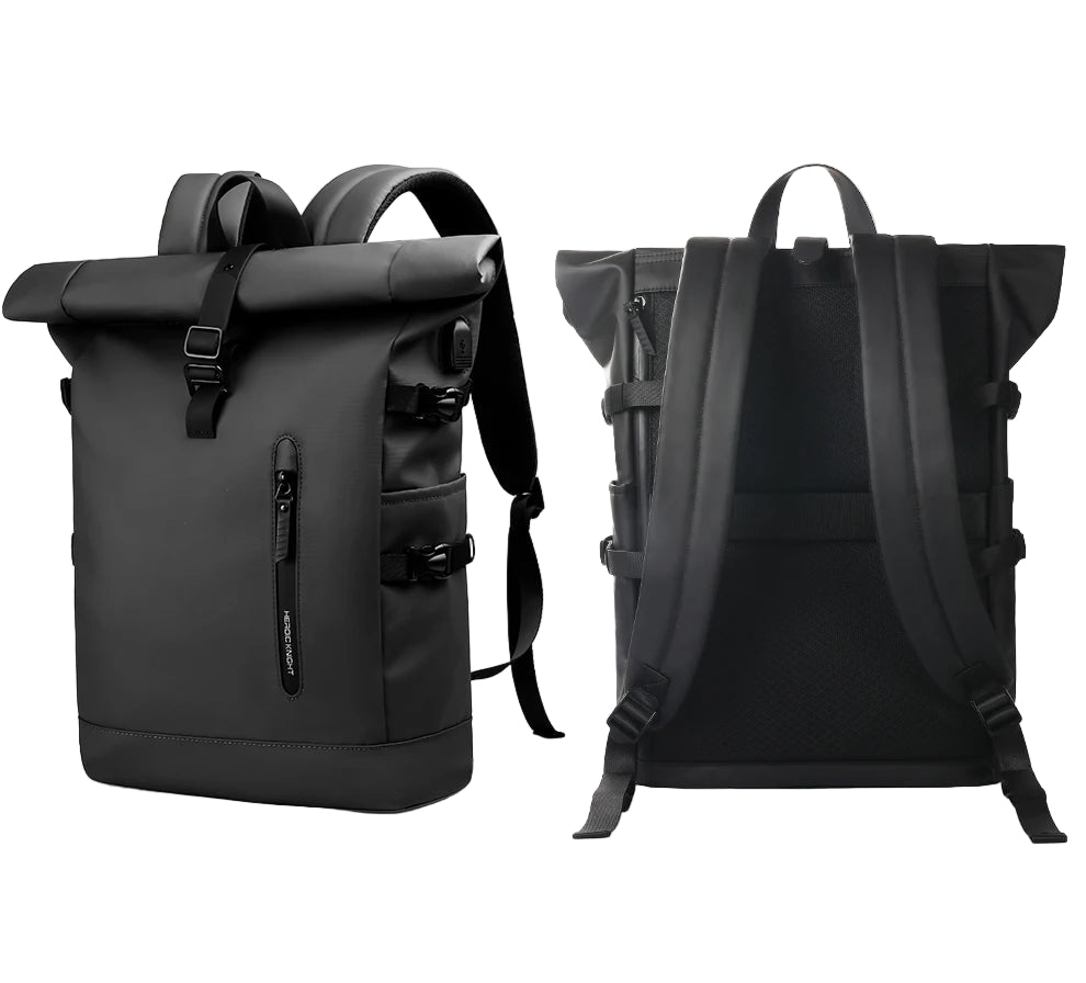 AltaRidge 25 – Sac de Randonnée Étanche & Minimaliste avec Compartiment Sécurisé pour PC/Tablette et Design Rolltop Antichoc