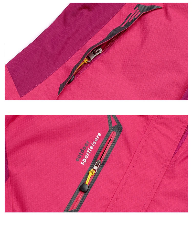 RainVenture – Veste Randonnée Femme Imperméable & Coupe-Vent | Ultra Légère, Respirante et Stylée