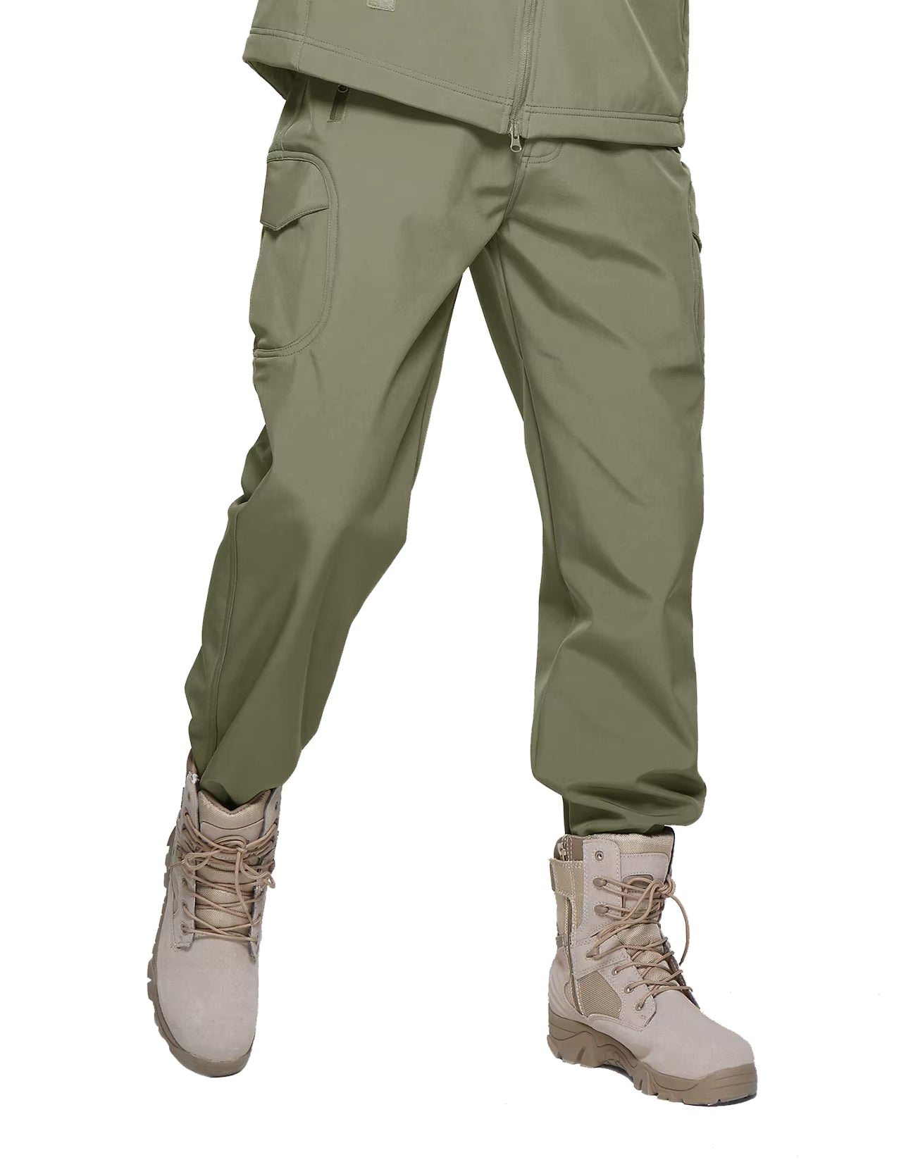 WinTrail - Pantalon Randonnée Homme Hiver Imperméable Doublé polaire, Chaud et Résistant